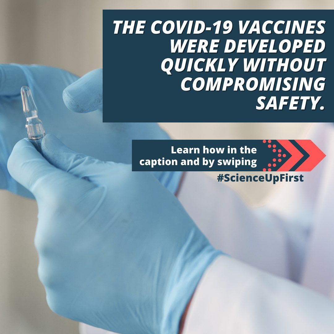 The COVID-19 vaccines were developed quickly without compromising safety