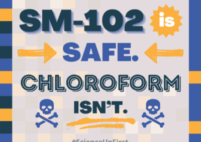 Chloroform is dangerous, the Moderna vaccine is not.