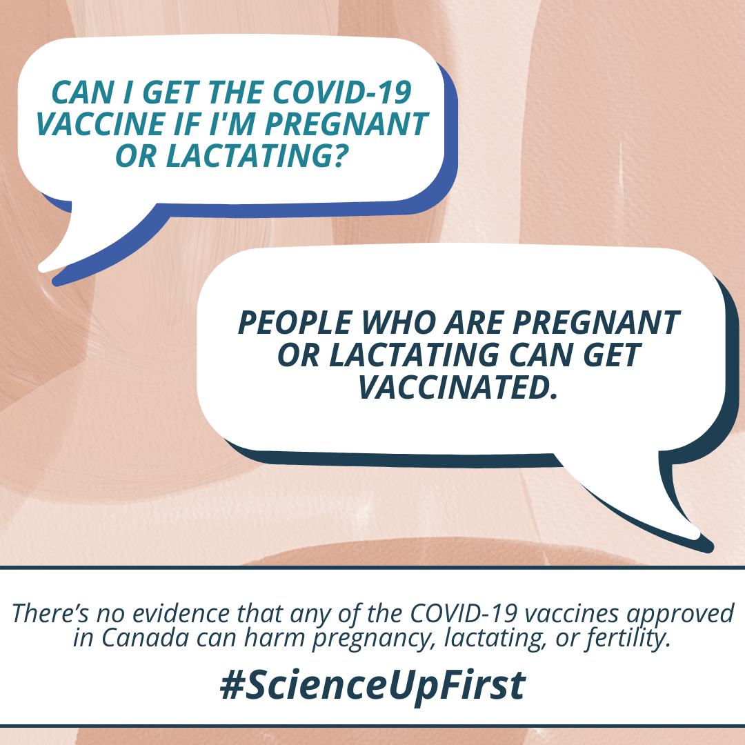 Can I get the COVID-19 vaccine if I’m pregnant or lactating?