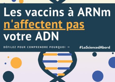 Les vaccins à ARNm n’affectent pas votre ADN