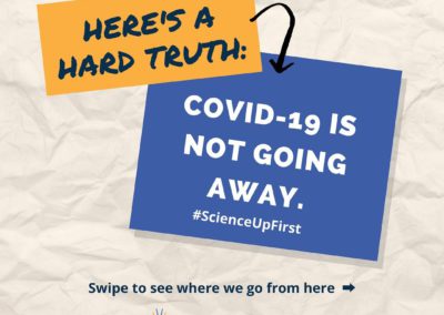 Hard Truth: COVID-19 is not going away.