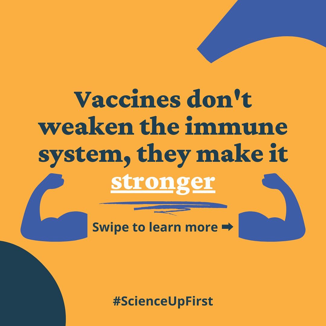 Vaccines make the immune system stronger