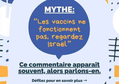 MYTHE: « Les vaccins ne fonctionnent pas, regardez Israël »