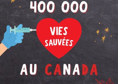 400 000 vies sauvées au Canada