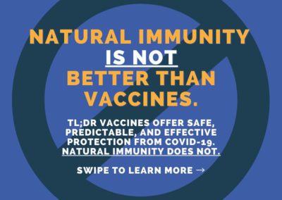 Natural immunity is NOT better than vaccines