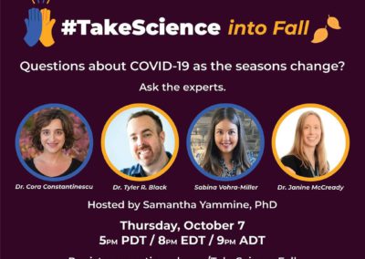 #TakeScience into Fall – Experts: October 7th
