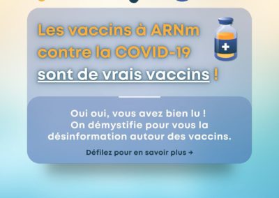 Les vaccins à ARNm contre la COVID-19 sont de vrais vaccins !