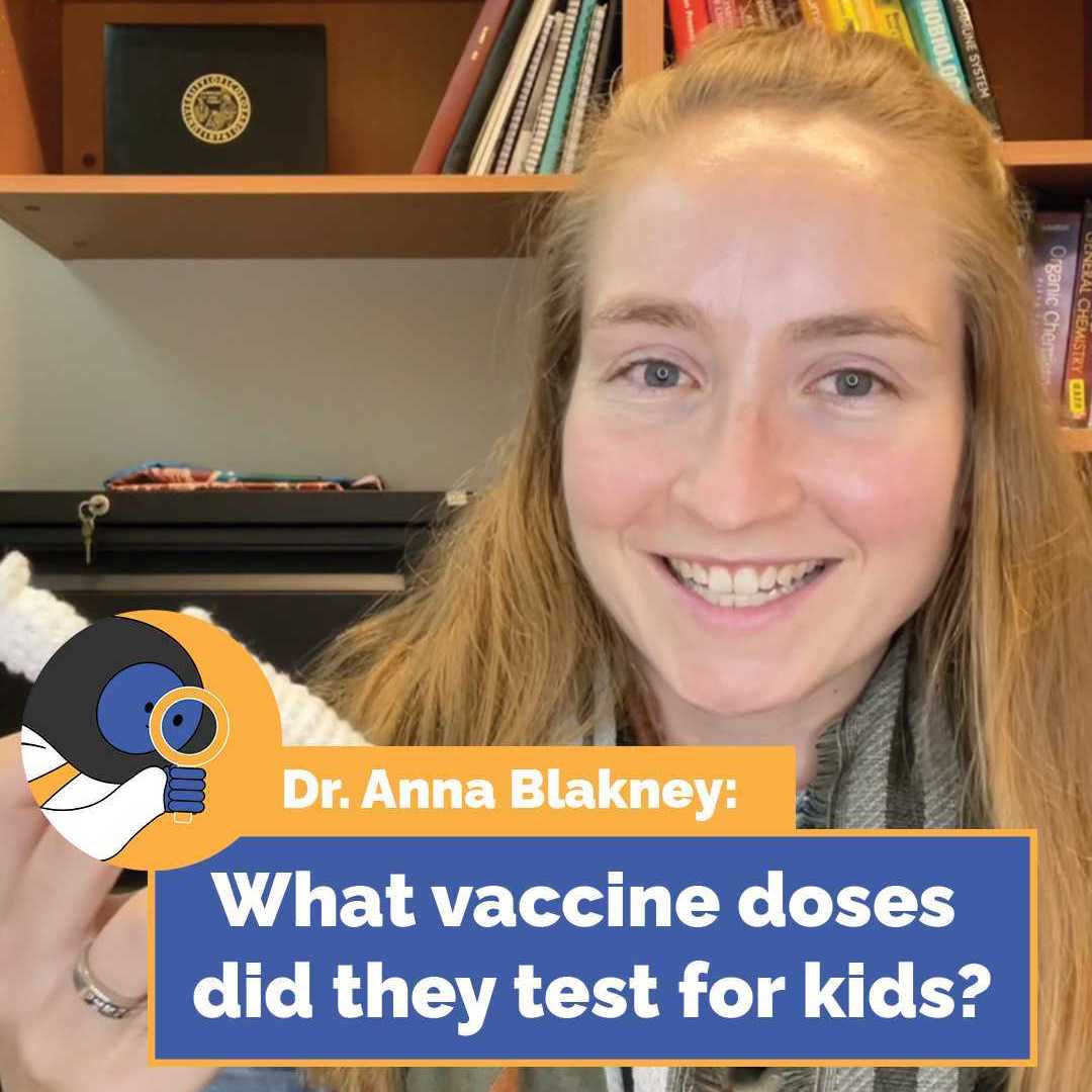 What vaccine doses did they test with kids?