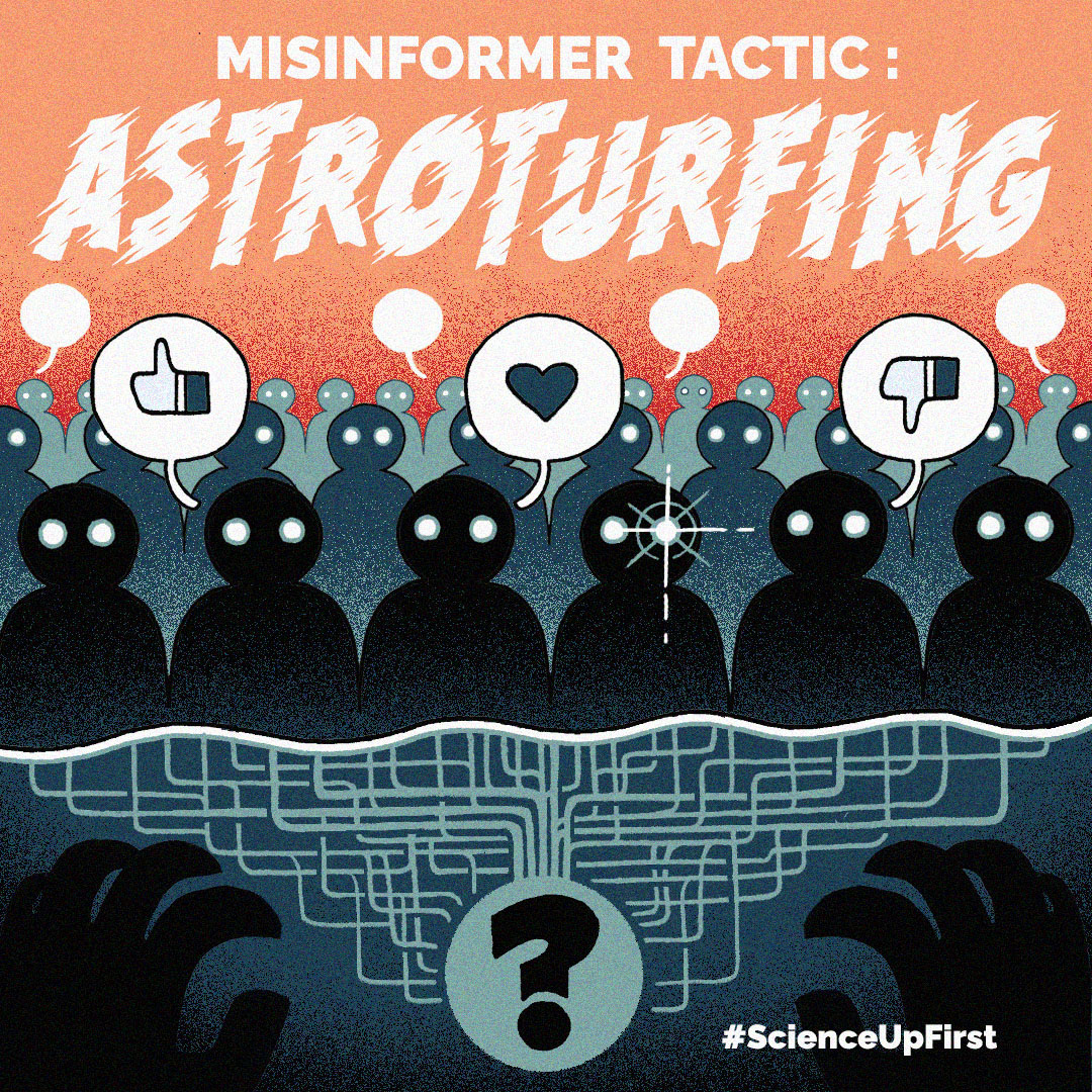 Misinformer Tactic: Astroturfing