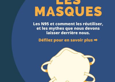 Les masques: les N95 et comment les réutiliser, et les mythes que nous devons laisser derrière nous