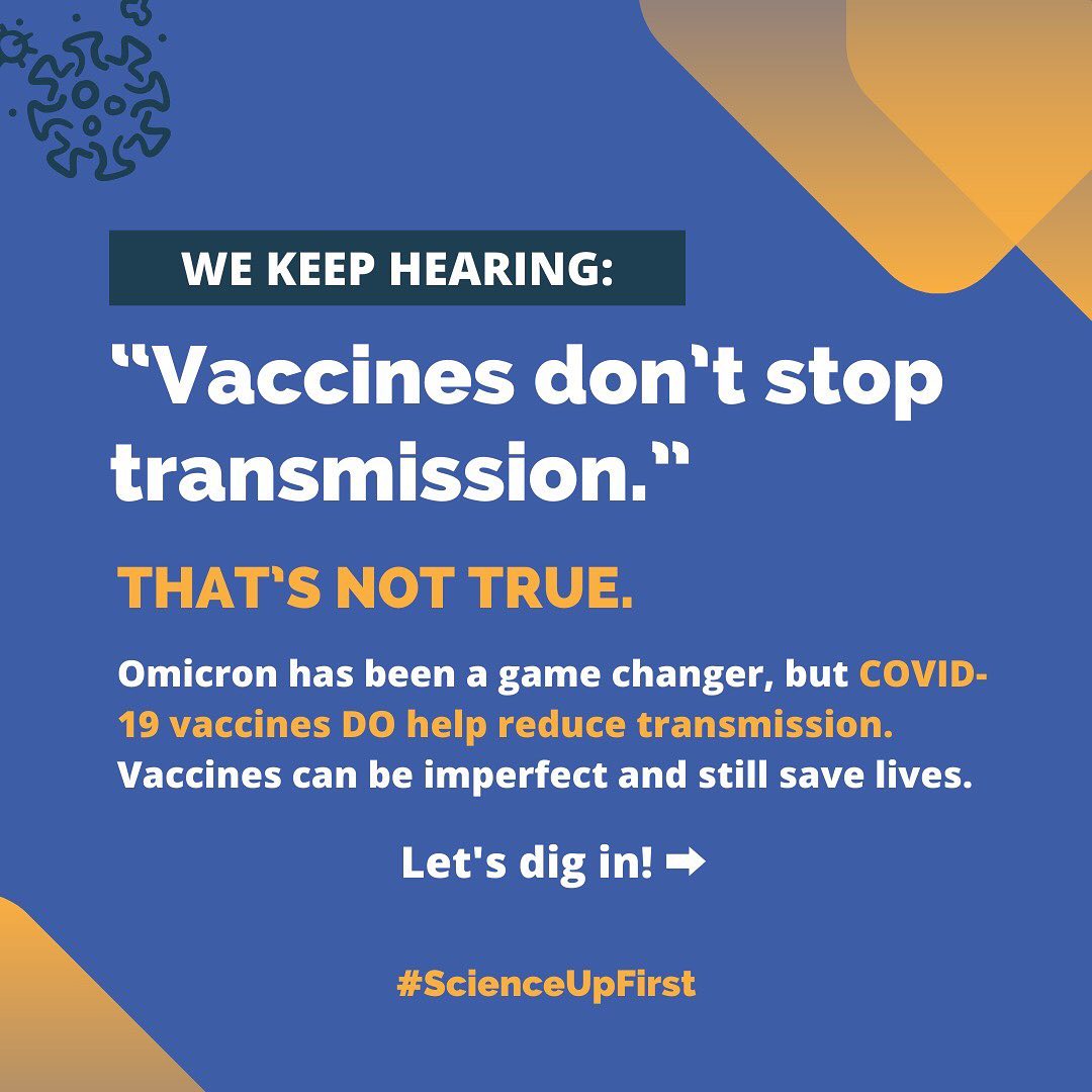 COVID-19 vaccines DO help reduce transmission