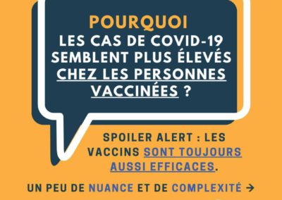 Pourquoi les cas de COVID-19 semblent plus élevés chez les personnes vaccinées ?