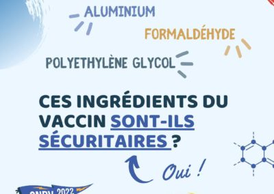 Ces ingrédients du vaccin sont-ils sécuritaires ? OUI !