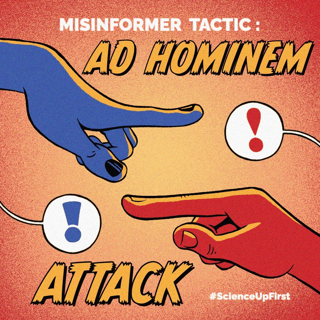 Misinformer Tactic: Ad Hominem Attack