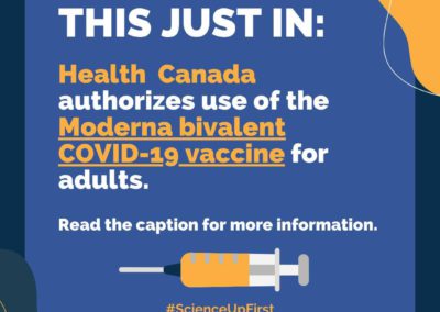 Health Canada authorizes use of the Moderna bivalent vaccine for adults