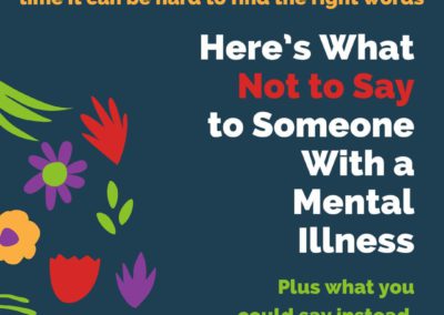 Here’s what not to say to someone with a mental illness