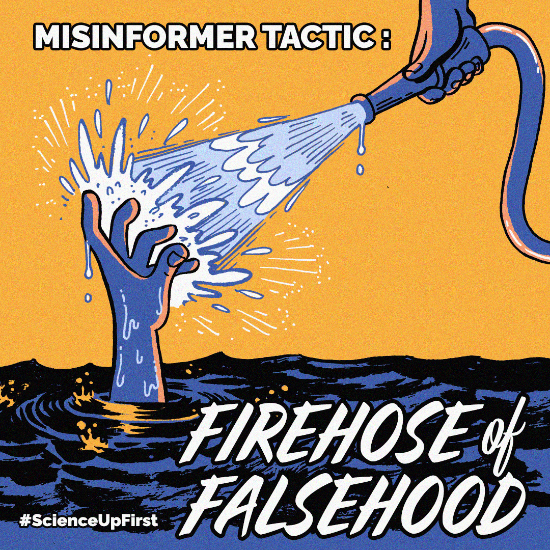 Misinformer Tactic: Firehose of Falsehood