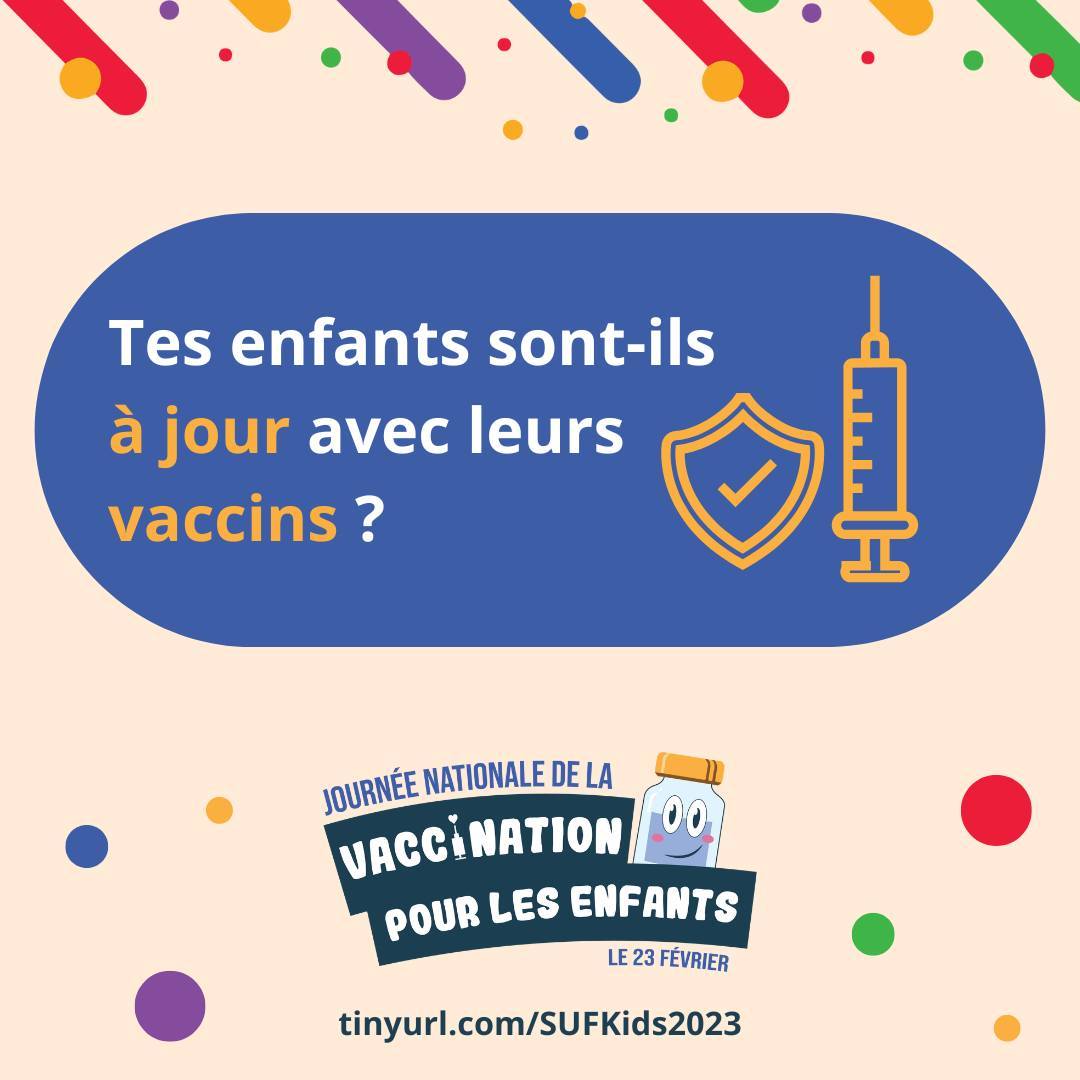 Tes enfants sont-ils à jour avec leurs vaccins ?