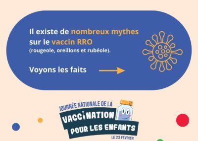 Il existe de nombreux mythes sur le vaccin RRO