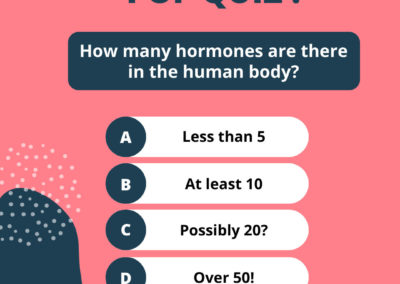 Pop Quiz : How many hormones are there in the human body?