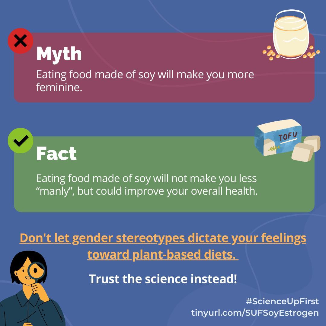 Myth: Eating soy will make you more feminine.