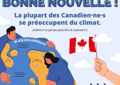 Bonne nouvelle ! La plupart des Canadien.ne.s se préoccupent du climat.