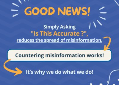 Countering misinformation works!