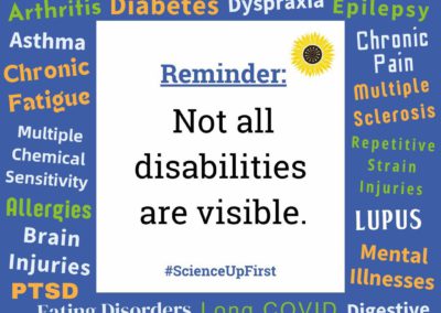 Reminder: Not all disabilities are visible.
