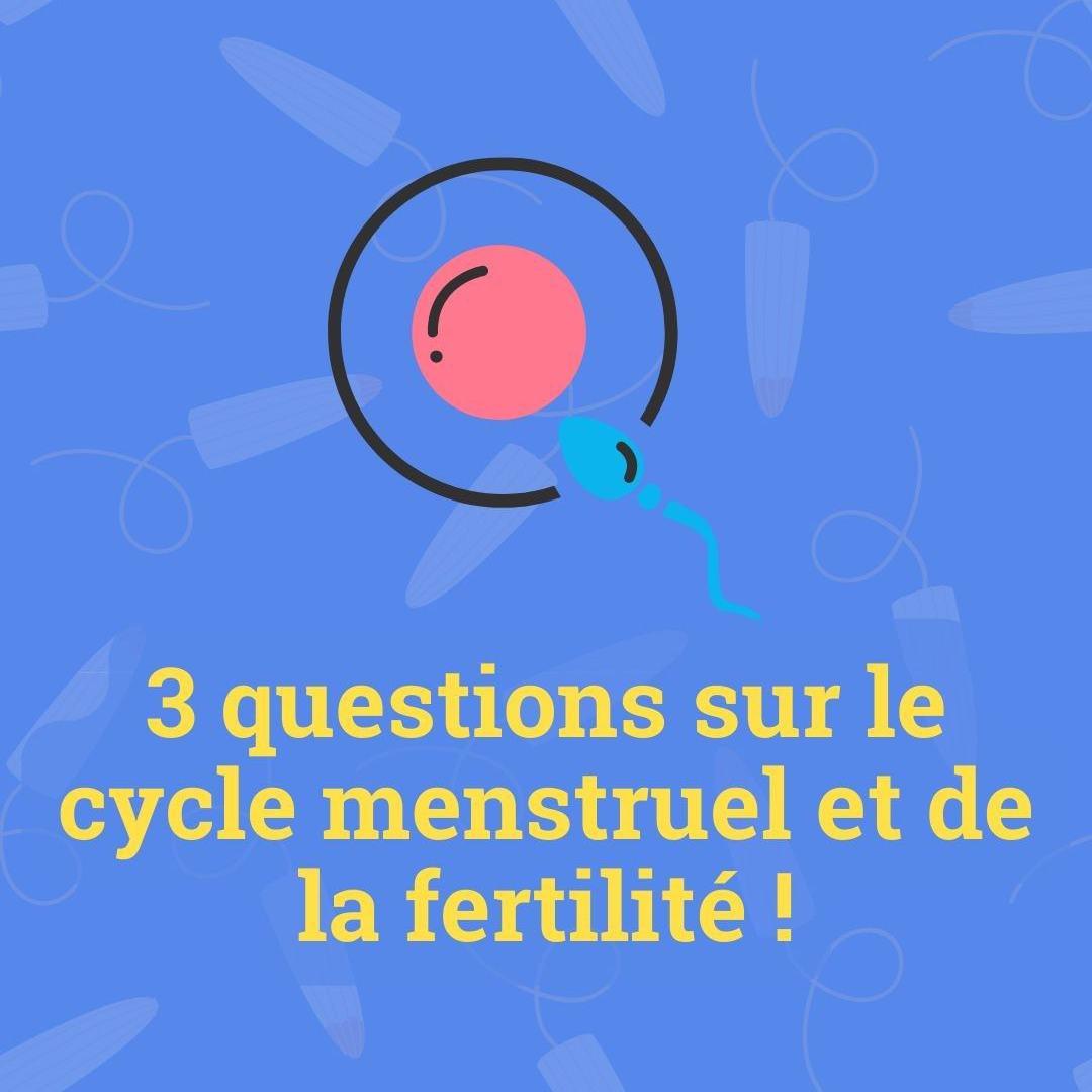 3 questions sur le cycle menstruel et de la fertilité